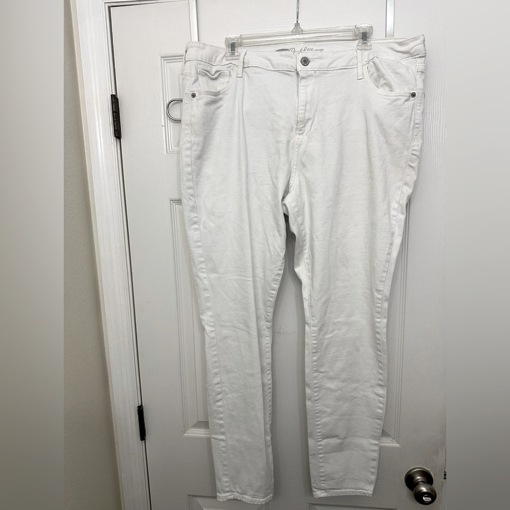 Old navy rock star skinny Jegging white, size 18 regular
